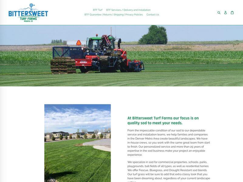 Bittersweet Turf Farms Online Store Ranch House Designs, Inc.