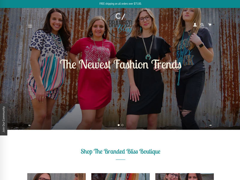 Branded Bliss Boutique Online Store Ranch House Designs, Inc.