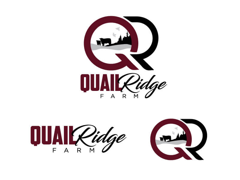 Quail Ridge Farm LLC Logo Design Ranch House Designs, Inc.
