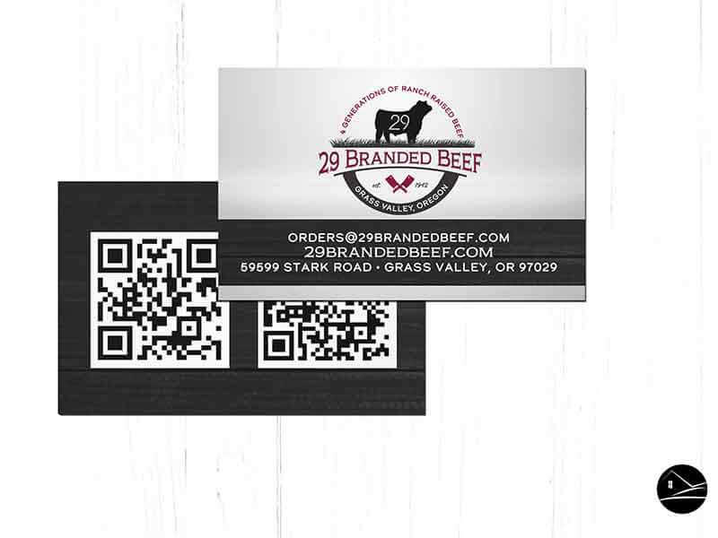 29 Branded Beef Business Cards Ranch House Designs, Inc.