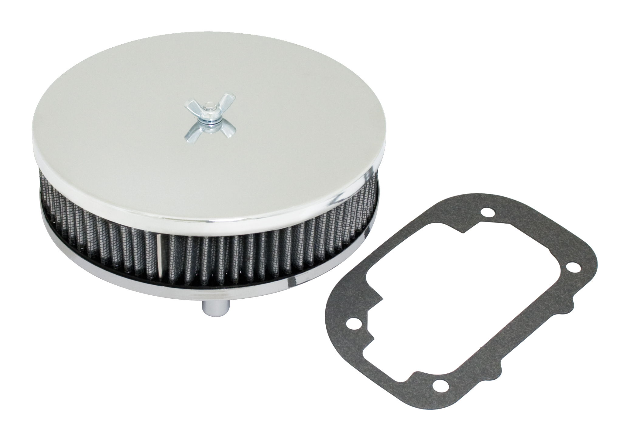 LOW PROFILE CHROME AIR CLEANER Rancho Performance Centers