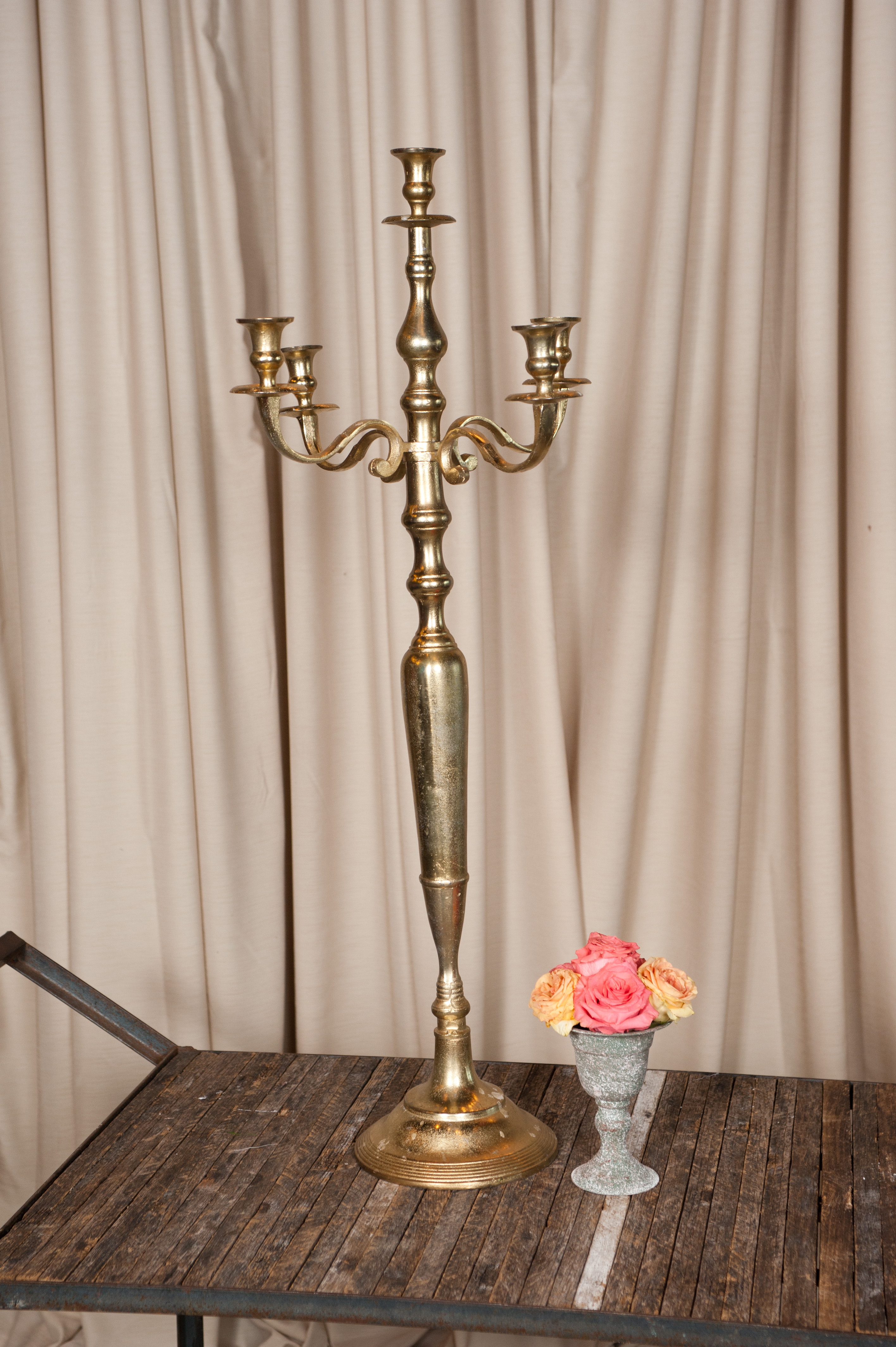 Candelabra Gold 5Arm Randal Events