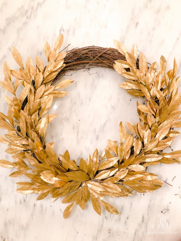 Gold Fall Wreath Tutorial Randi Garrett Design