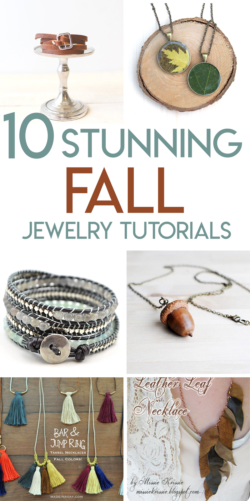 10 Fall Jewelry Tutorials Random Acts of Crafts