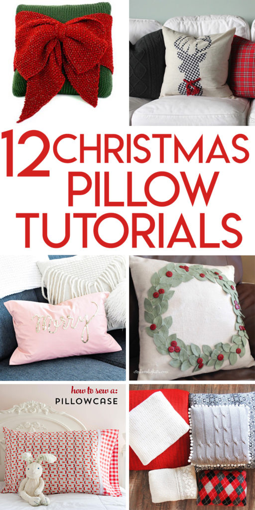 12 Christmas Pillow Tutorials Random Acts of Crafts