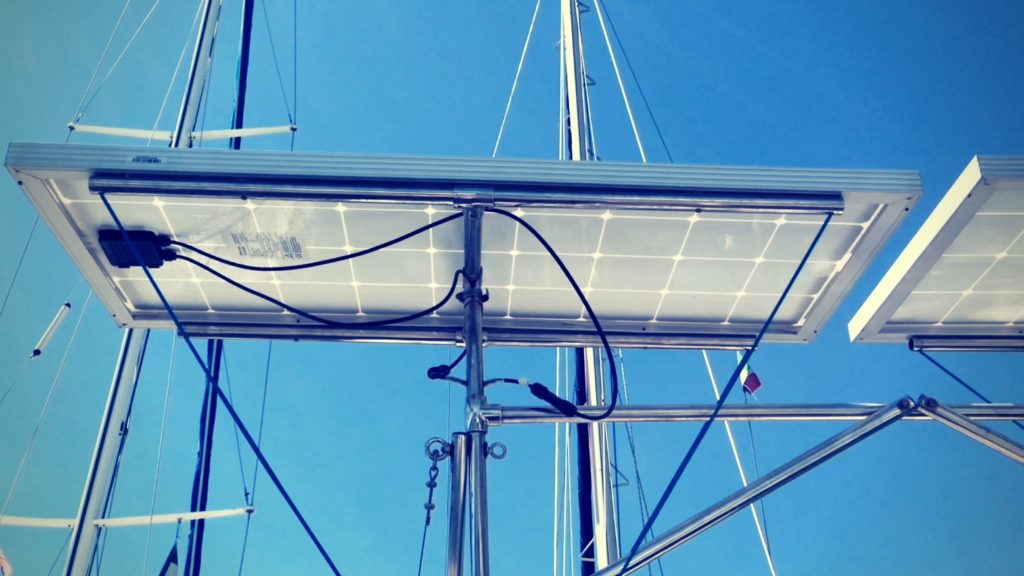 Boat solar panel installation How to fit BIG solar panels on a SMALL