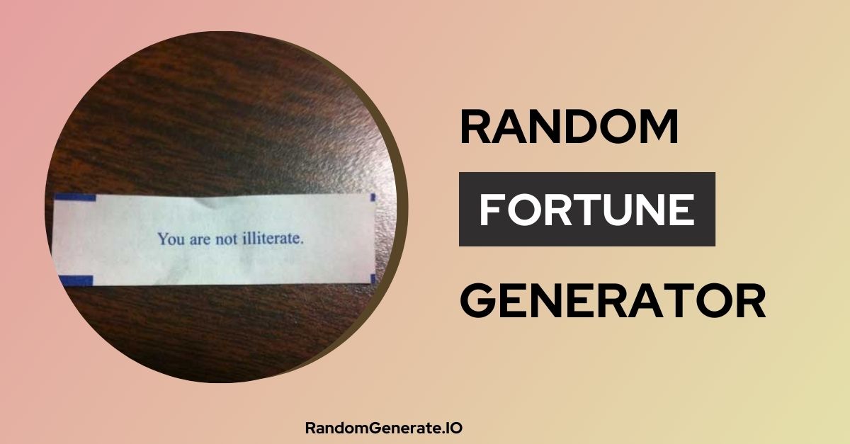 Random Fortune Generator 🔮