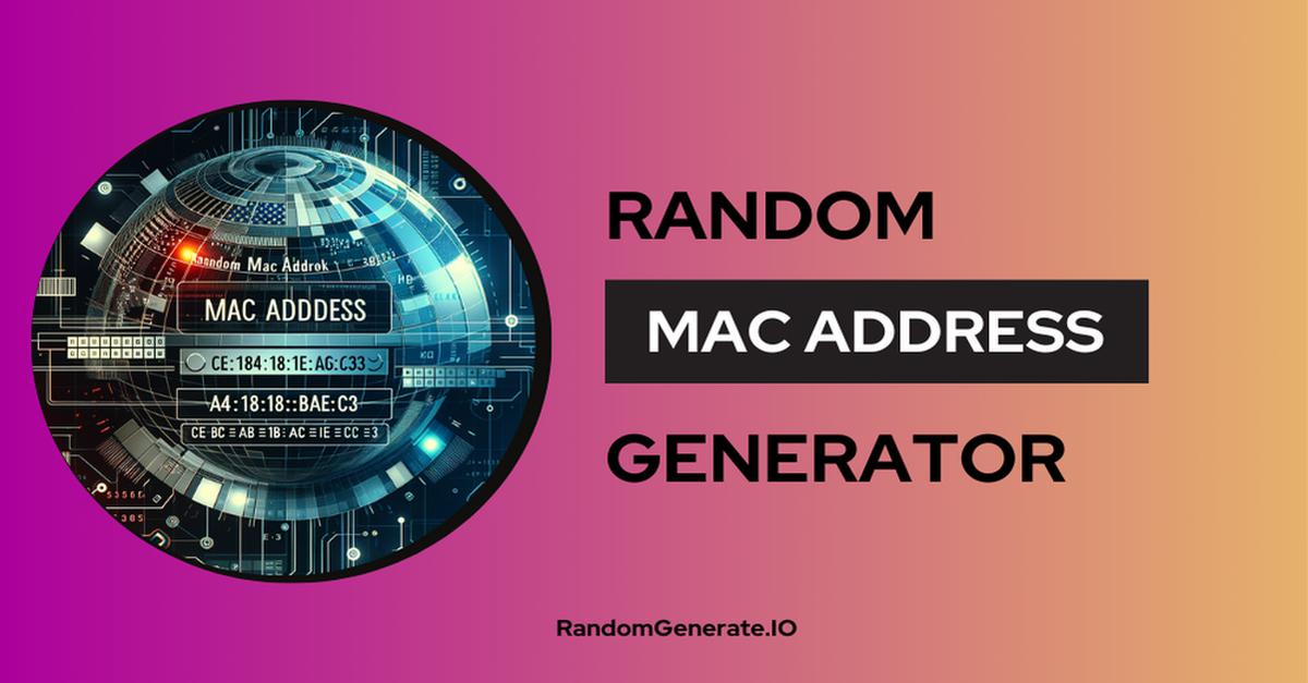 Random MAC Address Generator 🔒🖥️🛡️