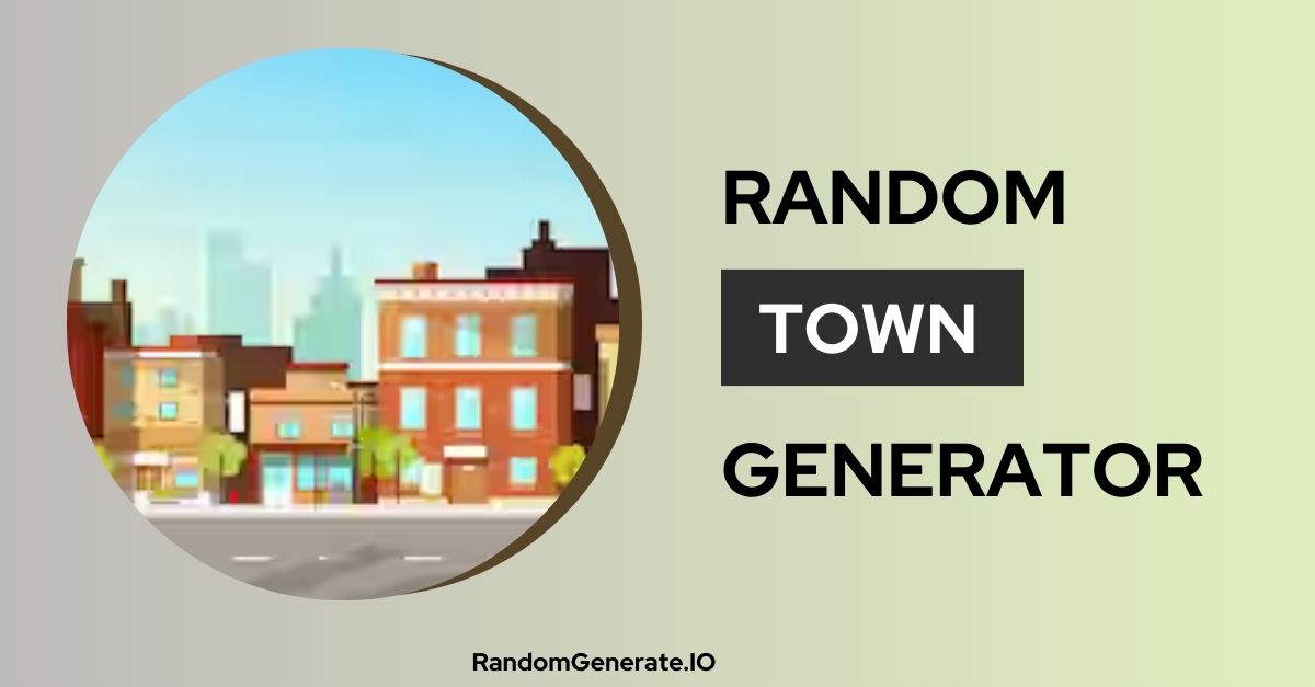 Random Town Generator 🌆