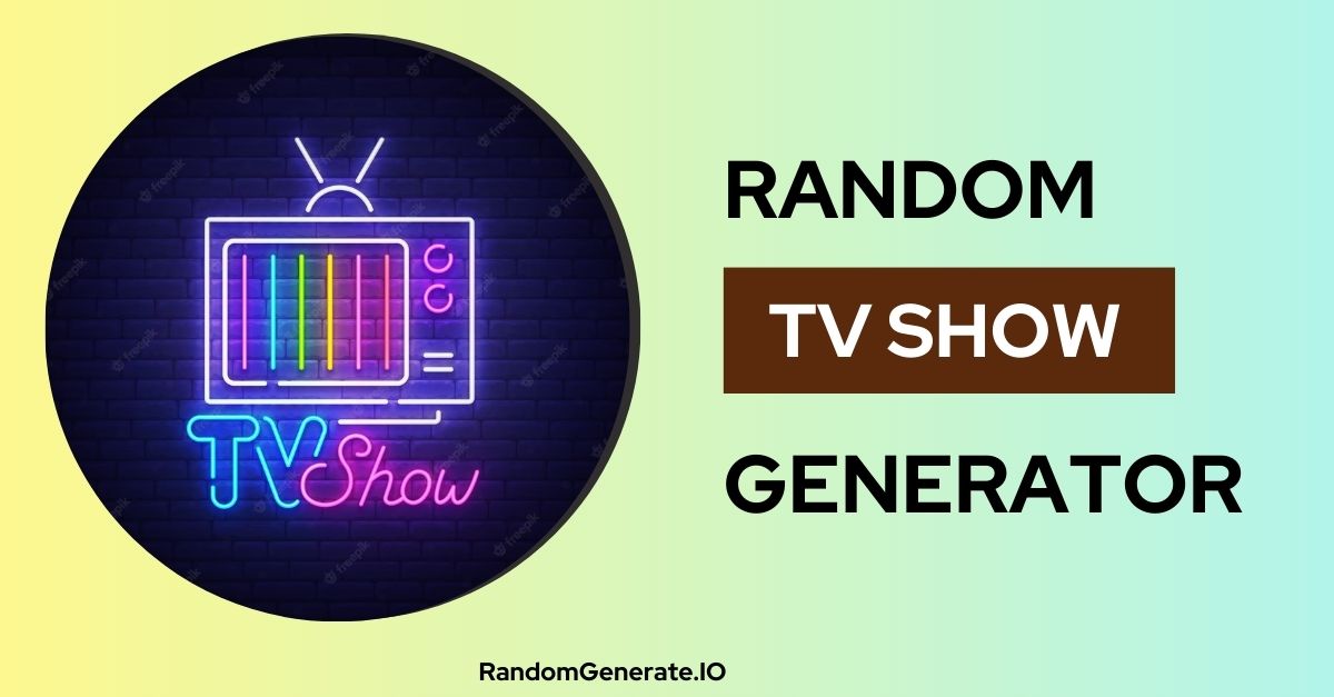 Random TV Show Generator 🎬