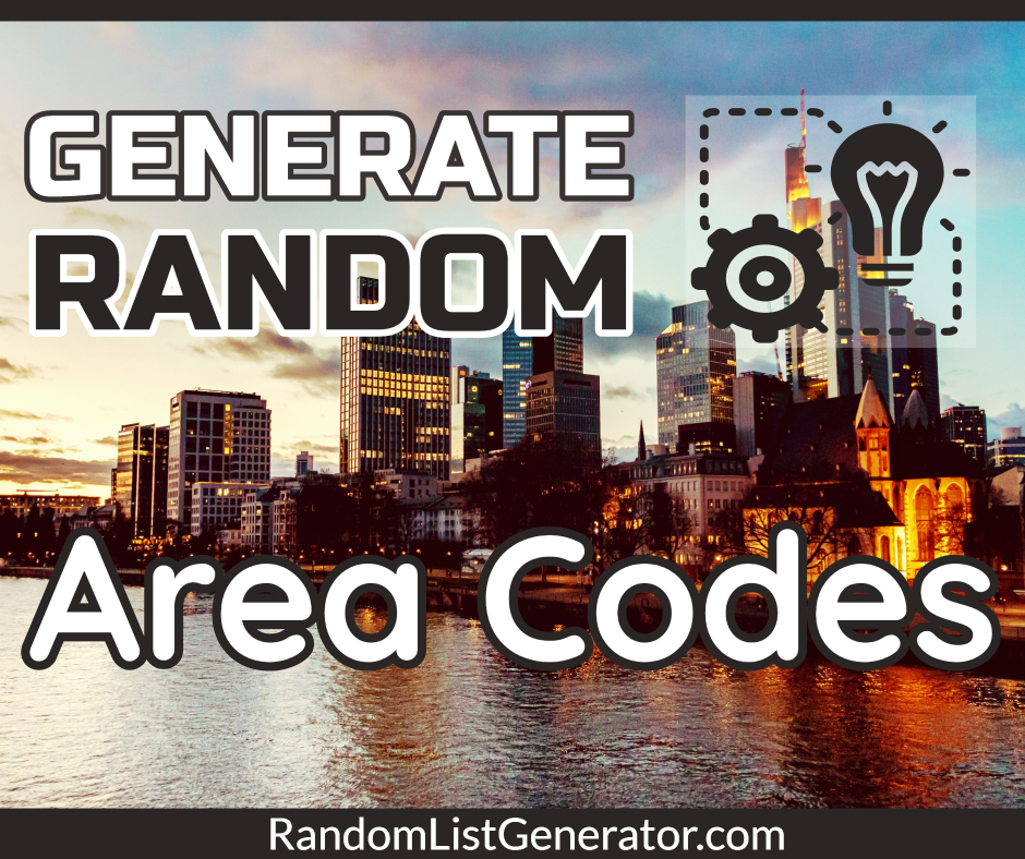 Random U.S. Area Code Generator