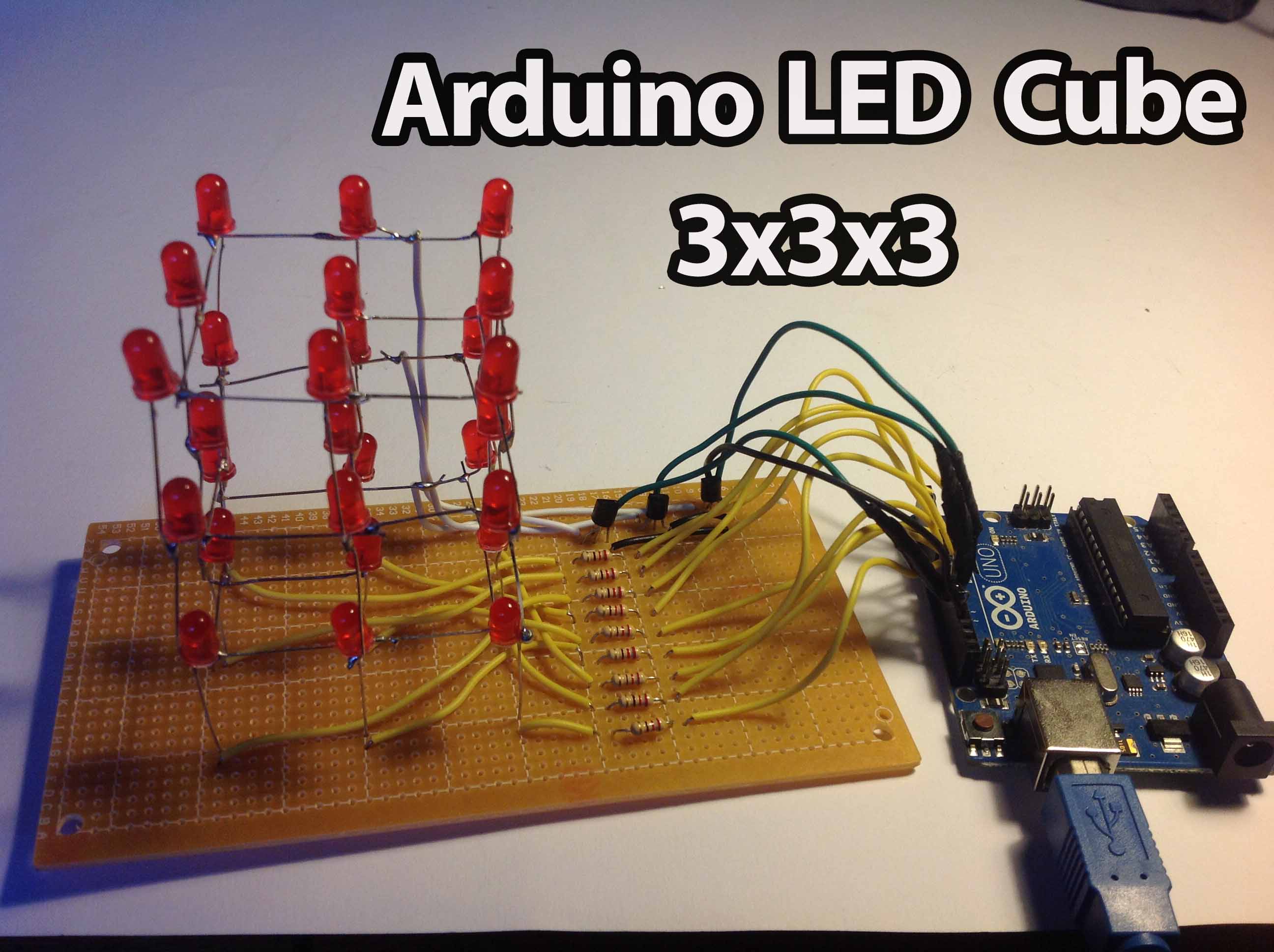 Arduino - LED Cube 3x3x3 | Random Nerd Tutorials