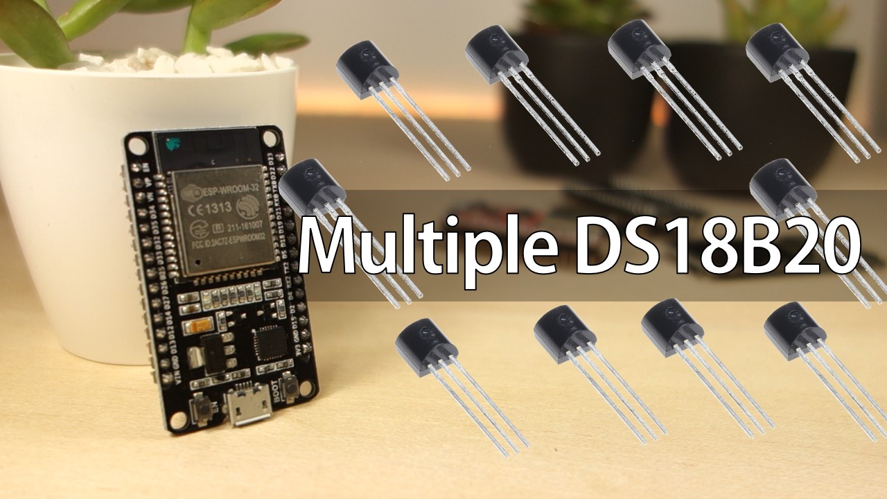 Esp32 With Multiple Ds18b20 Temperature Sensors Random