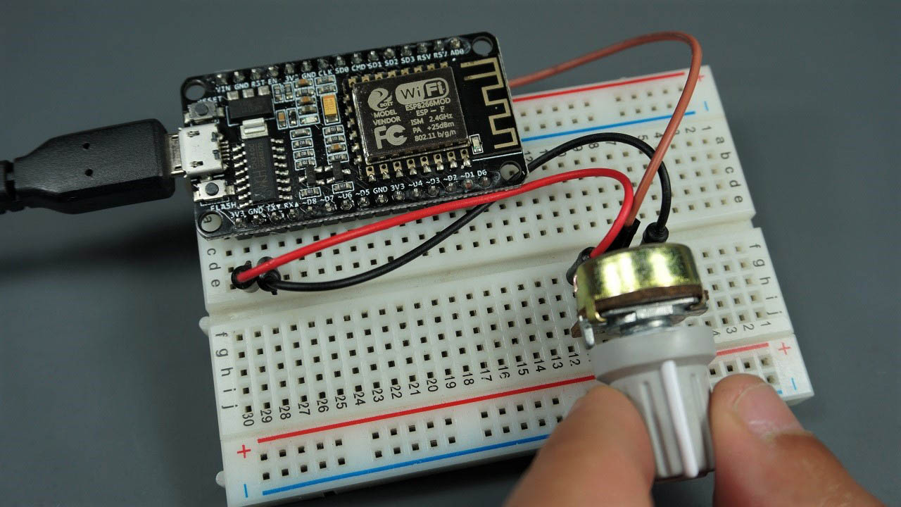 [B!] ESP8266 ADC Read Analog Values with Arduino IDE, MicroPython and