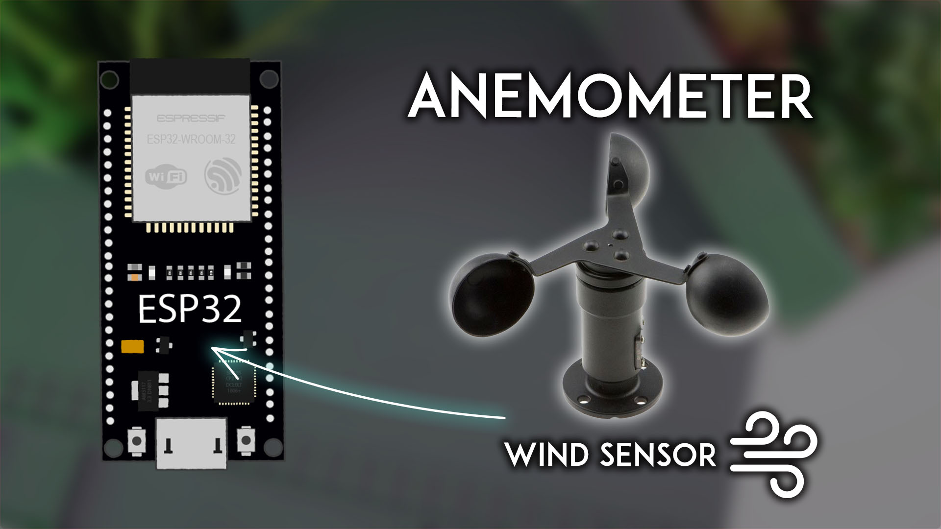 ESP32 with an Anemometer Measure Wind Speed (Arduino IDE) Random