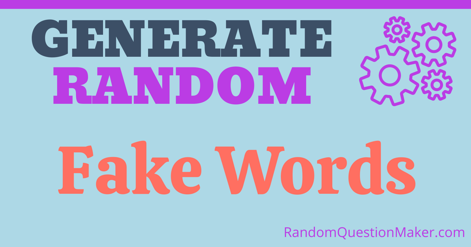 Random Fake Word Generator - Create Pseudo and Made up Words