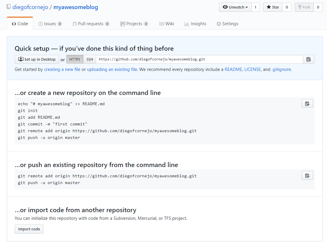 How to create a blog using Hexo, Github Pages, Cloudflare with SSL