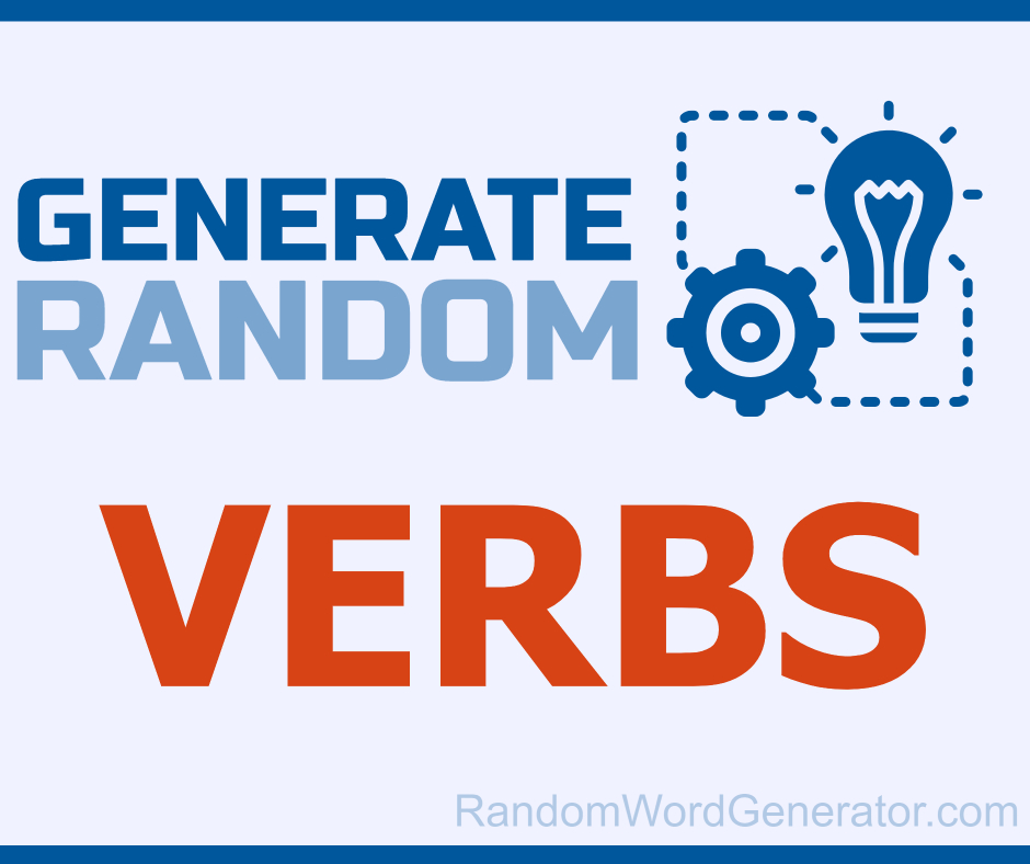 Random Verb Generator — 1000+ Random Verbs