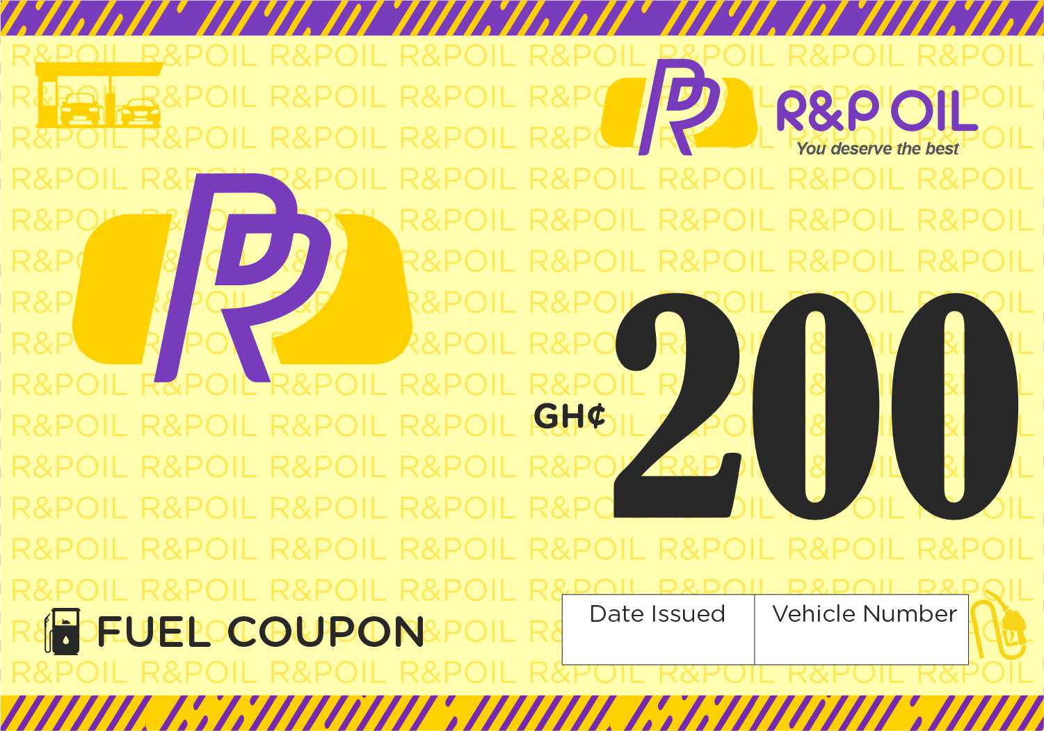 Coupons R&P OIL CO. LTD