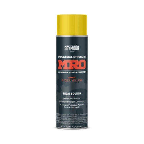 MRO Enamel Spray Paint 20 oz. Ryder Yellow (6/case) R and R Wholesale