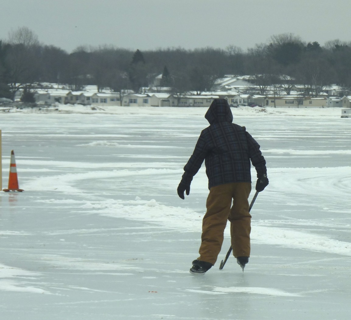 South Lindstrom Lake Ice Track Randy Lewis