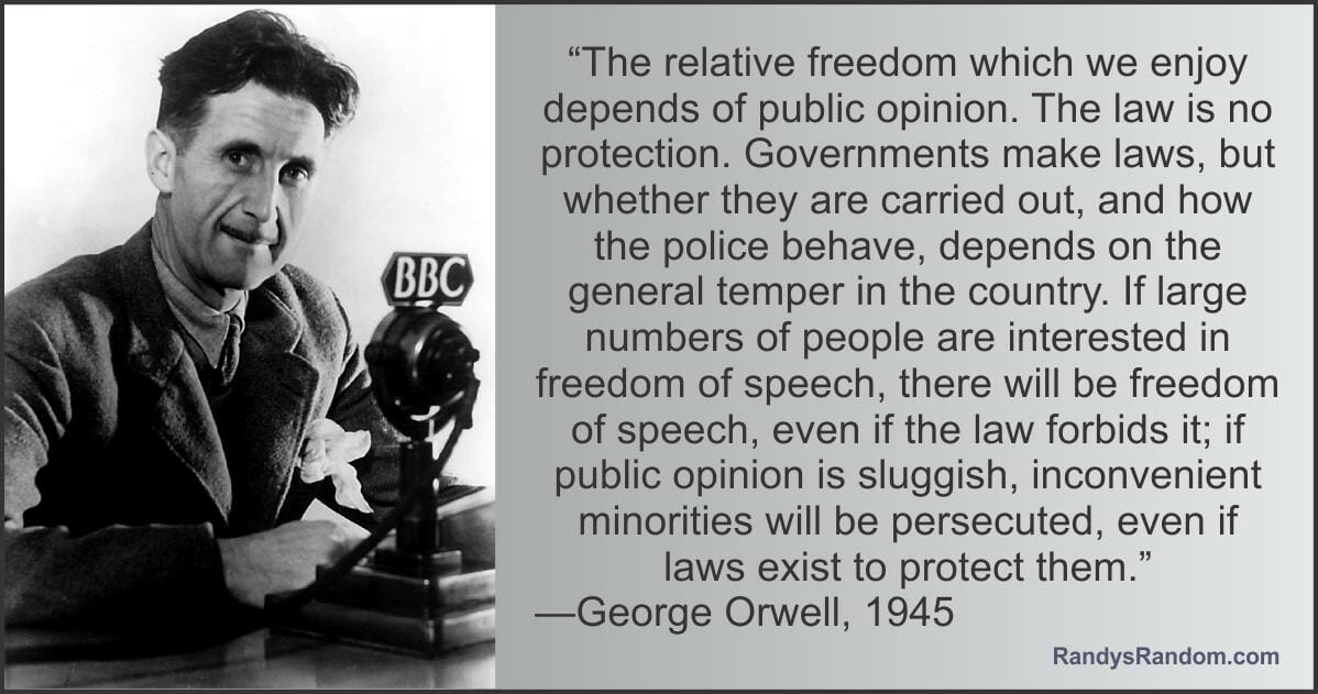 Orwell on Freedom