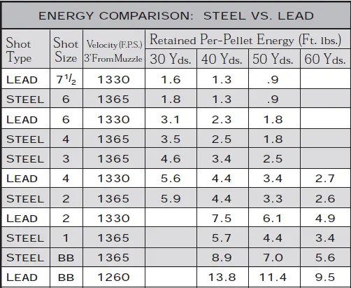 Steel Versus Lead in Shotshells: Mythbusting