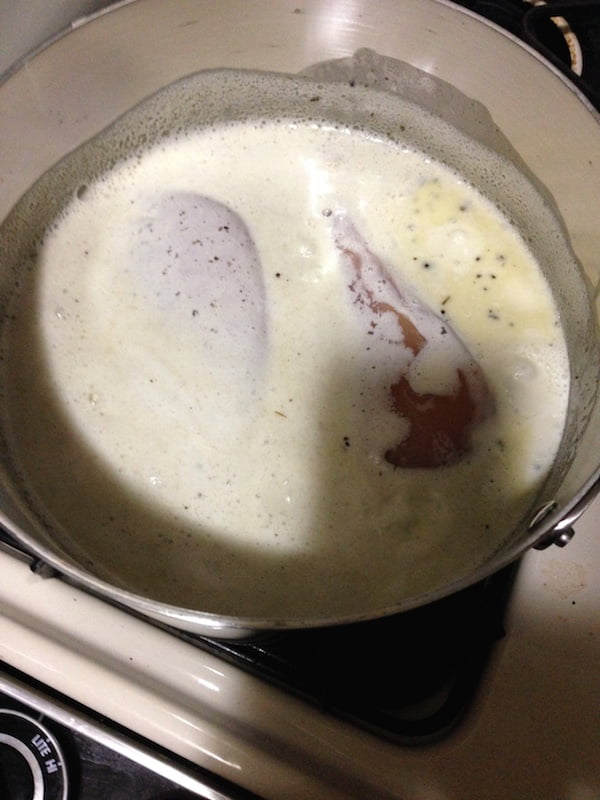 Chicken Breast Poached in Butter and Heavy Whipping Cream Randy