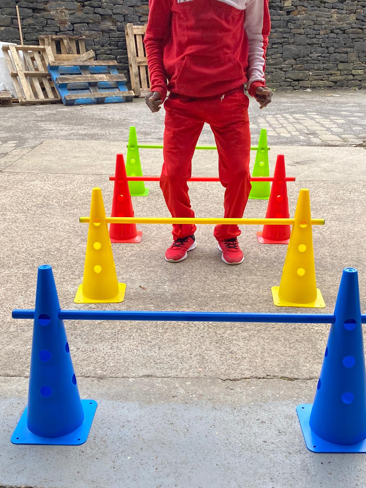 Training Cone Hurdle System Martial Arts Uniform Equipment & Supplies TKD Range Sport