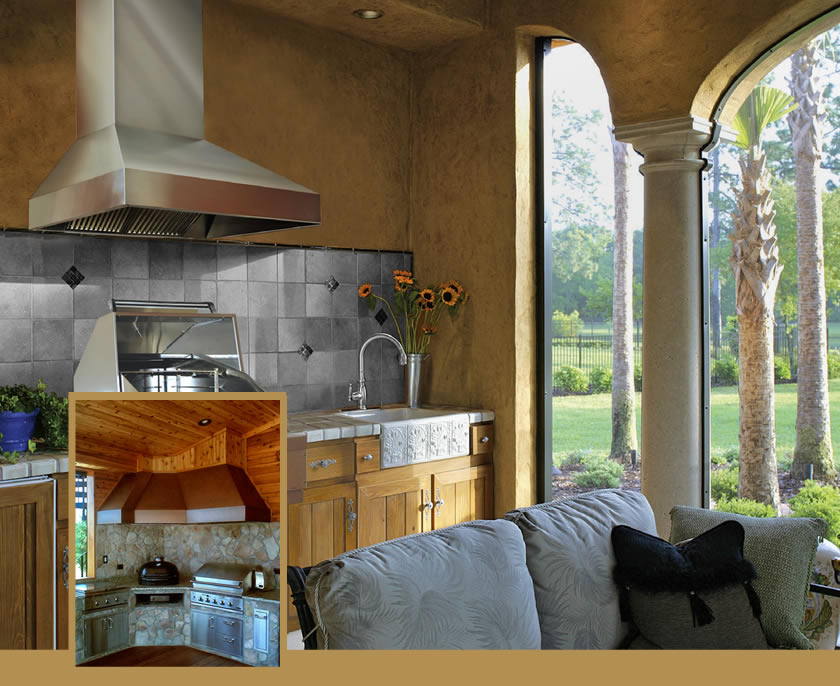 Outdoor Hoods Custom Range Hoods, Copper Range Hoods, Luxury Kitchen