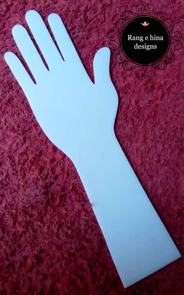 Reusable Acrylic Hand for Mehndi Practice Rang e Hina