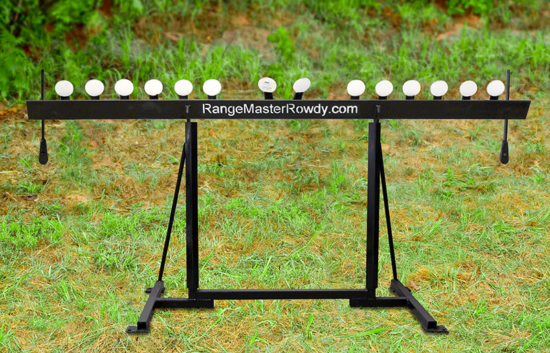 Rimfire Dueling Plate Rack Steel Target RangeMaster Rowdy Steel Targets