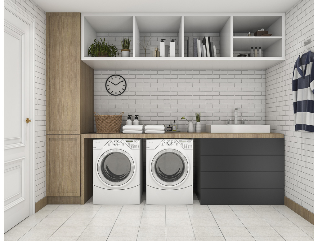 Idées d'aménagement pour salle de lavage Rangement Solution