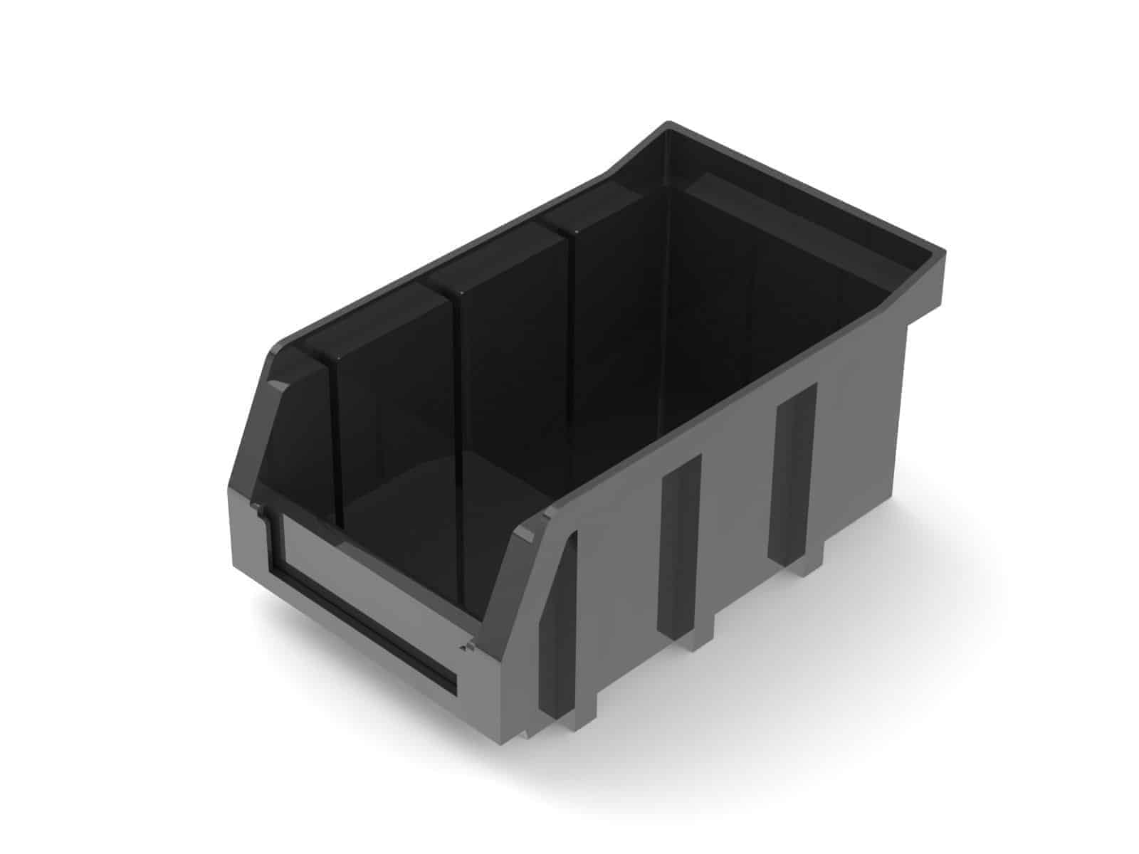 Small Stackable Bin, Black Ranger Design