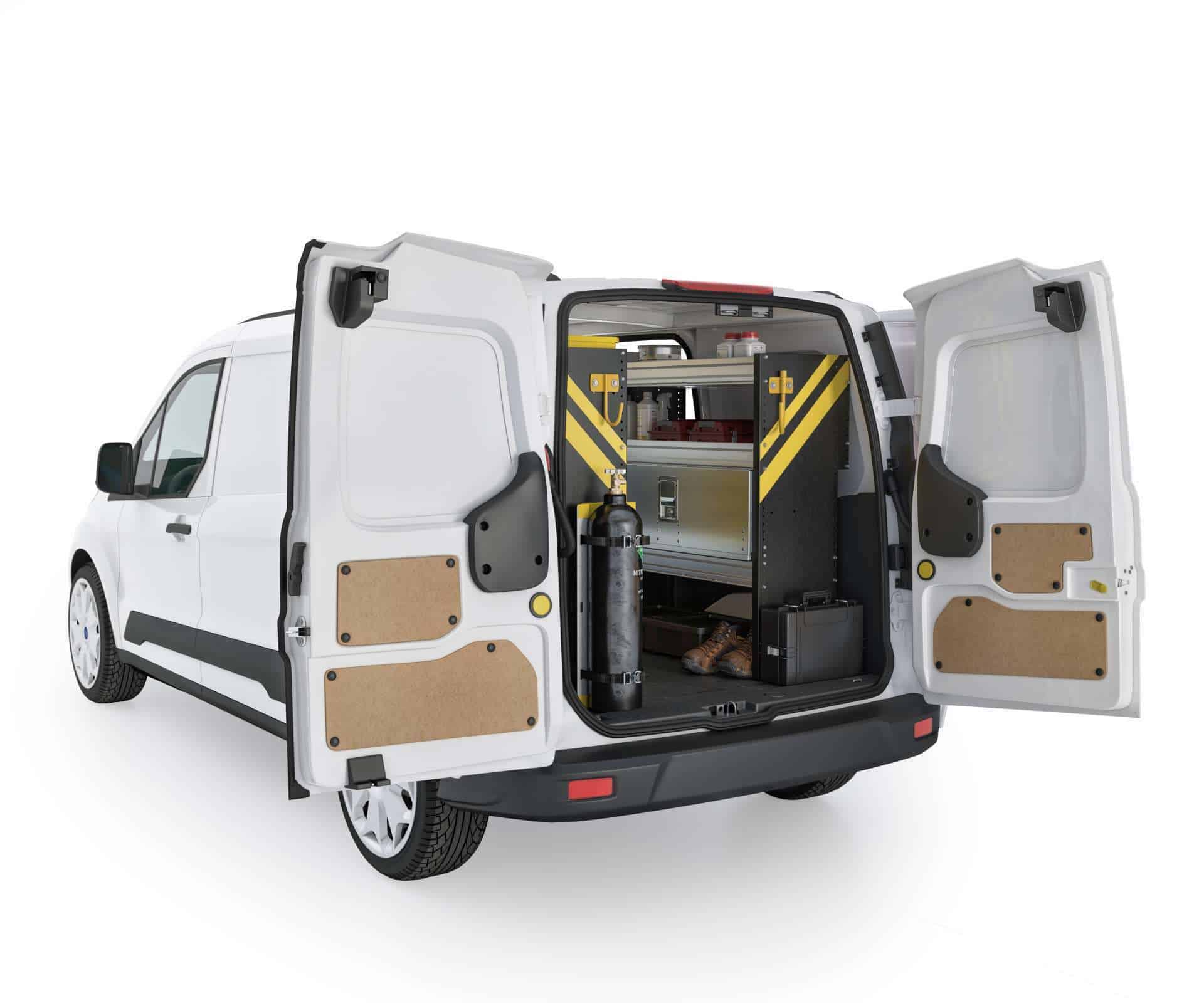 HVAC Van Shelving Package, Ford Transit Connect Long WB TCL12