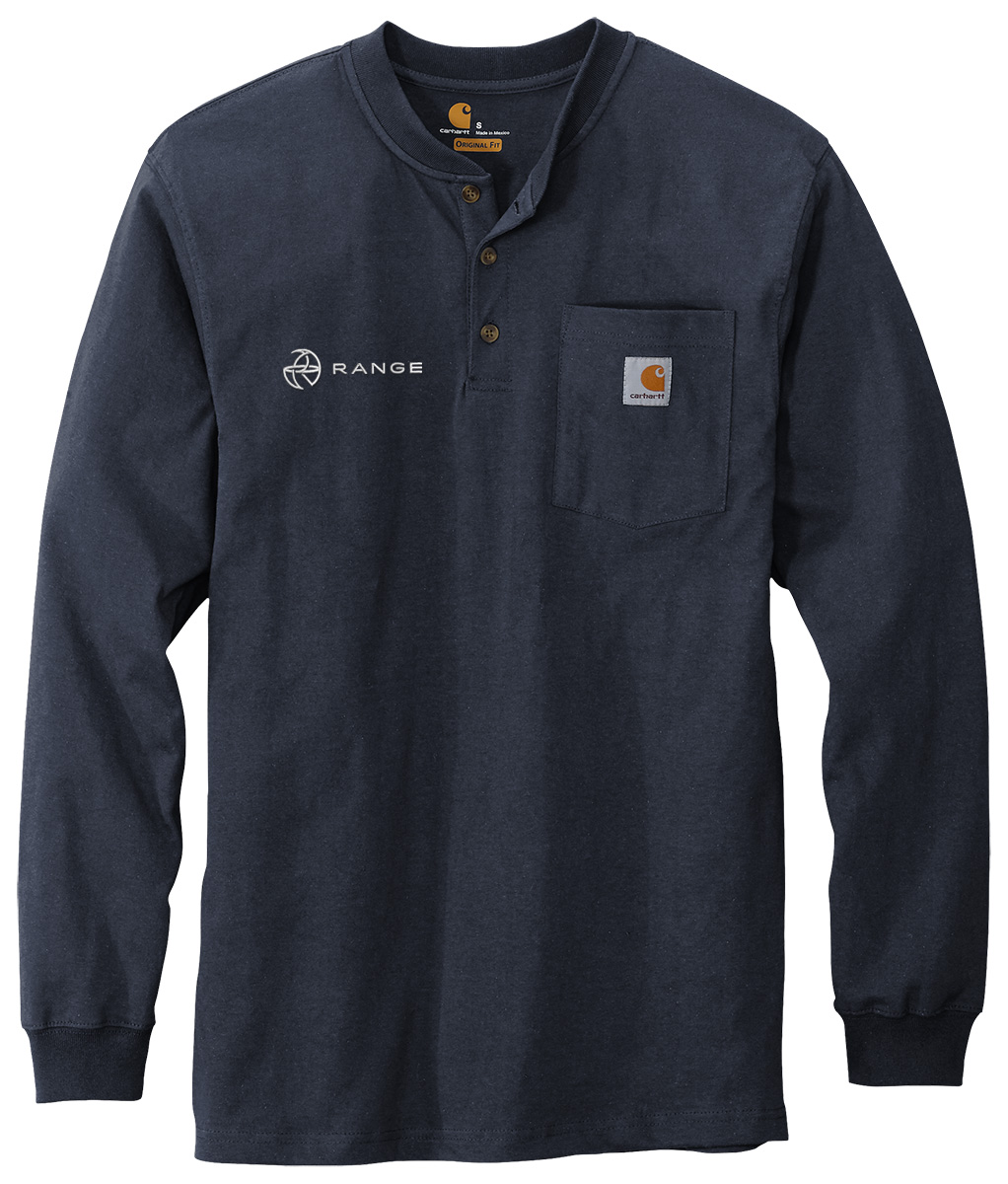 Carhartt® Long Sleeve Henley TShirt Loose Fit Range Swag