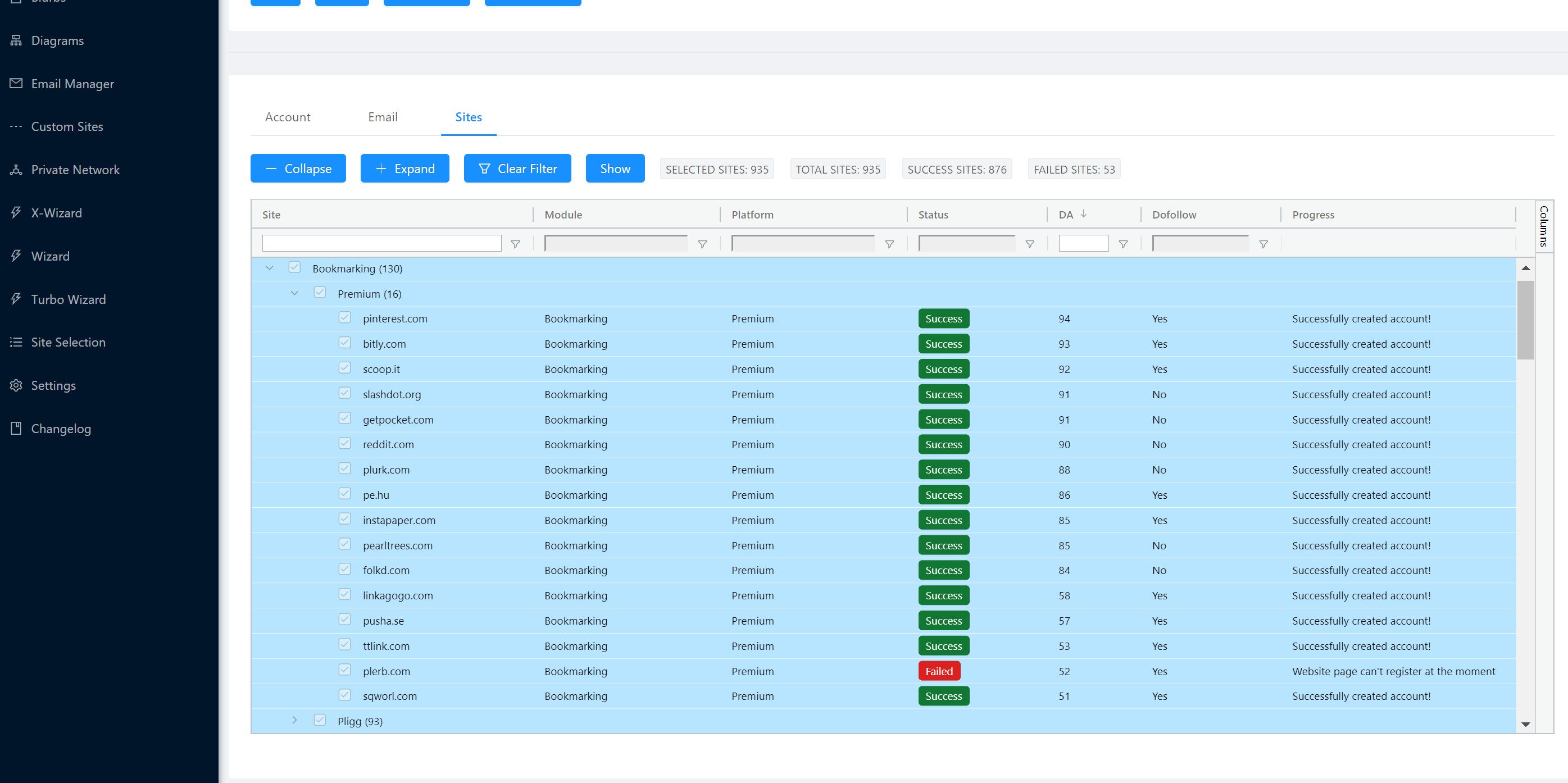 Backlink management software Backlink Marketing Software