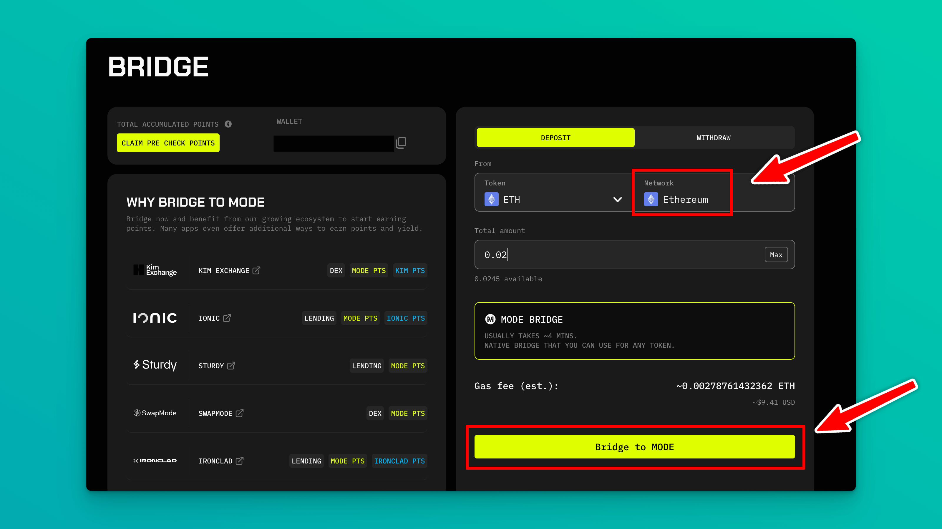 4 Ways to Bridge to Mode (as Cheaply as Possible)