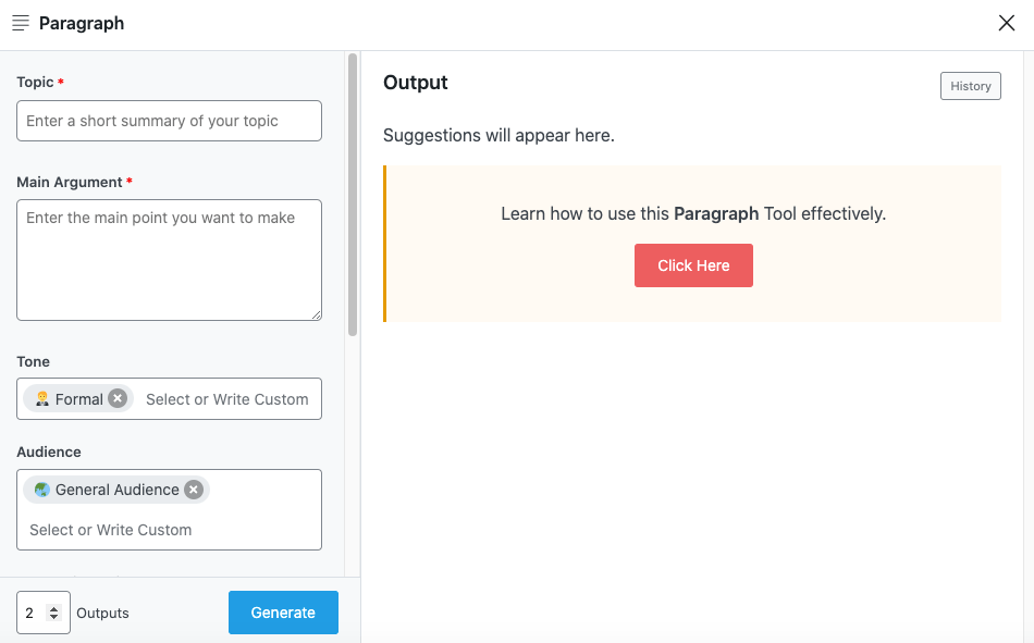 How to Write a Paragraph With Content AI » Rank Math