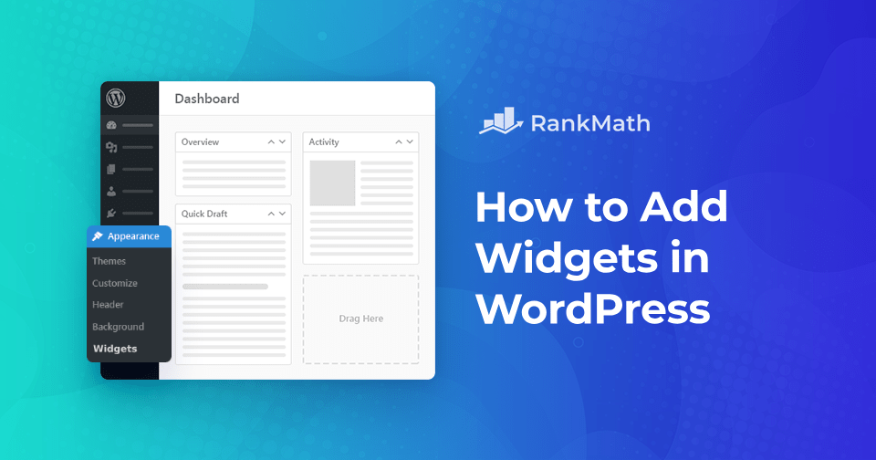 How to Easily Add Widgets in WordPress » Rank Math