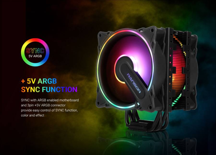RANSOR Gaming Superfan Ultimate RGB Air Cooler RANSOR