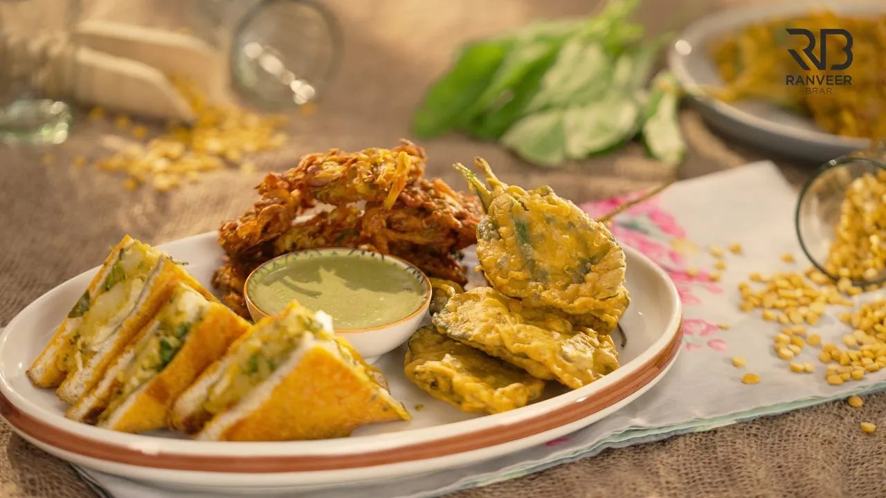 Easy Cripsy Pakoda 3 types करारे पकौड़े का secret Kanda भजिया Palak