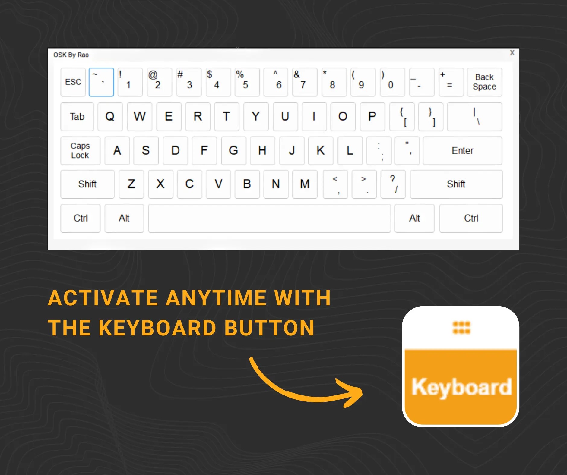 Free OnScreen Floating Keyboard for Any Windows Version Built for
