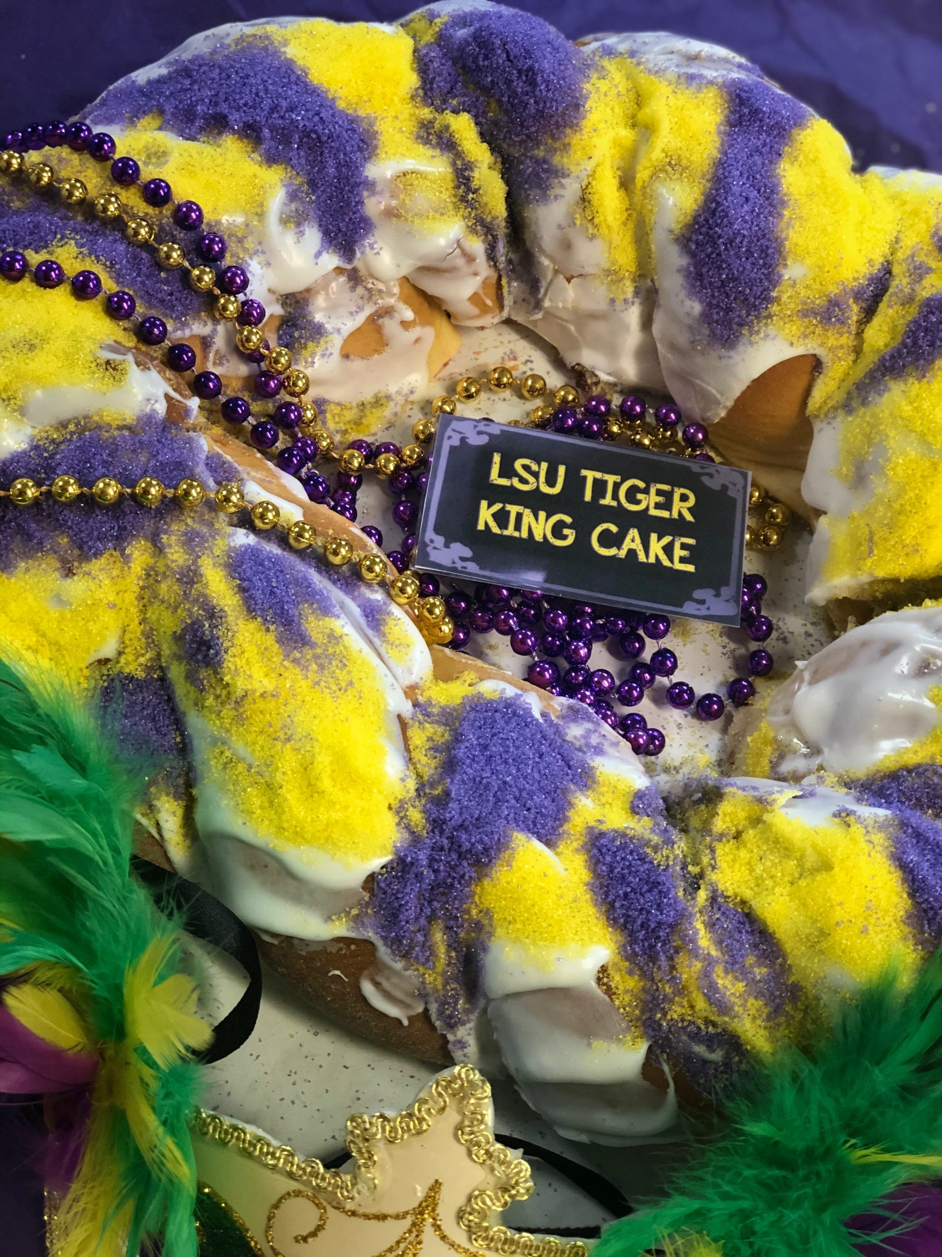 LSU Tiger King Cake Rao's Bakery