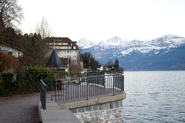 Aussicht auf den Thunersee von Hilterfingen