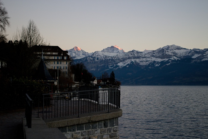 Aussicht auf den Thunersee von Hilterfingen