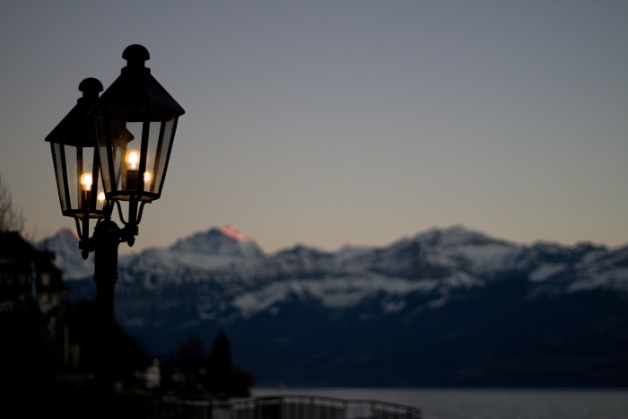 Aussicht auf den Thunersee von Hilterfingen