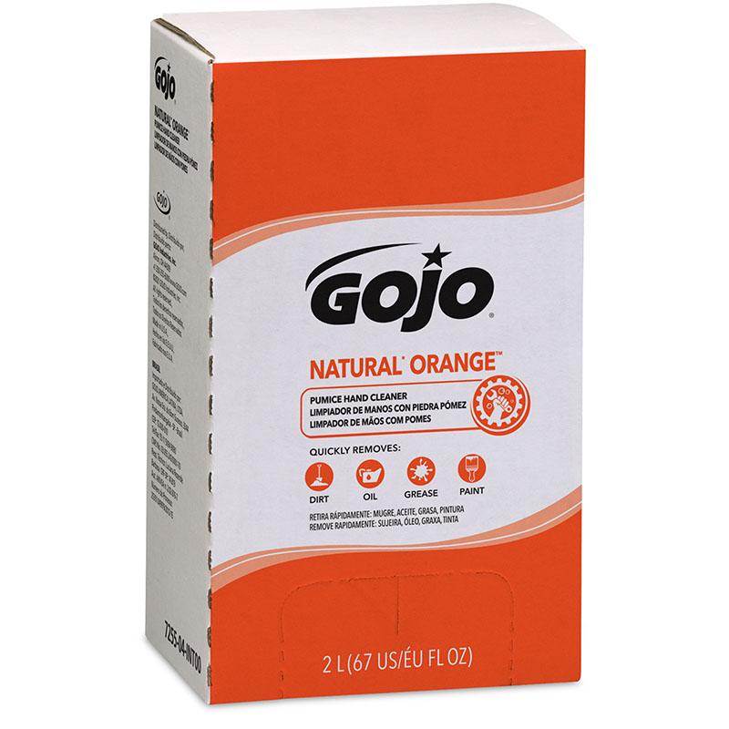 GOJO® NATURAL* ORANGE Pumice Hand Cleaner RapidClean