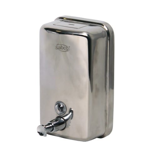 Sabco Professional Stainless Steel Soap Dispenser 1000ml RapidClean