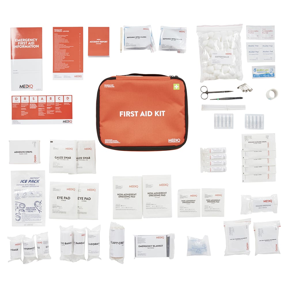 MEDIQ First Aid Kit Vehicle Soft Pack RapidClean Coffs Harbour